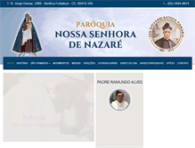 Tablet Screenshot of paroquiansdenazare.com